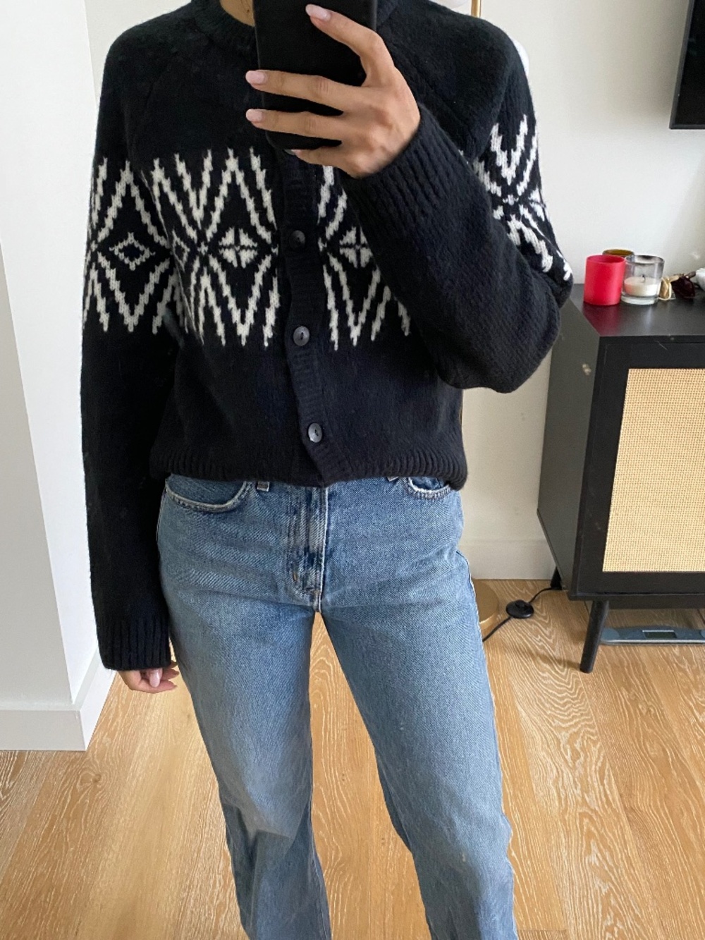 Abercrombie & Fitch - Fairisle Crew Cardigan - Size XS - Picture 3 of 4